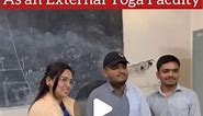 Shivangi Sharma: Yoga History, Science, Philosophy, Spirituality on Instagram: "Got this opportunity to take Yoga Exam of Engineer Students as an External Teacher. 🫶❤️ Thank you so much for this incredible Initiative 🙏🏻❤️🫶 @mygovindia, @fitindiaoff , @ministryofayush My journey from an IT engineer to A Yoga Therapist has been very thrillingly with so many Up and Down. After completing my engineering degree, becoming a yoga teacher and teaching yoga to students in the engineering college itse