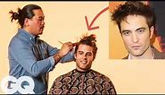 Robert Pattinson's Haircut Recreated by a Pro Barber | Make Me Look Like | GQ