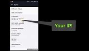 How to find your IP address on Android phone - Tutorial (2017)