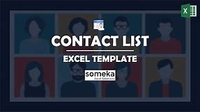 Contact List Template | Easy-To-Download & Printable