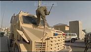 US Marines Destroy Their MRAP Before Leaving Kabul Airport