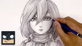 How To Draw Mikasa Ackerman | Attack on Titan Sketch Tutorial