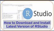 How to Download and install RStudio