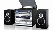 Trexonic 3-Speed Vinyl Turntable Home Stereo System with CD Player - Macy's