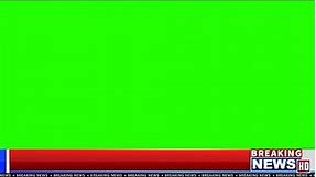 Green Screen Frame Breaking News Lower Third | For CapCut and Kinemaster | Free To Use