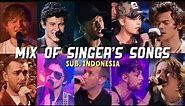 TOP 10 Famous Male Singers In One Song - Live Performance #1