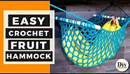 Hanging Fruit Basket! Easy Crochet Hanging Basket Pattern