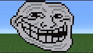 Minecraft Tutorial: How To Make A Trollface