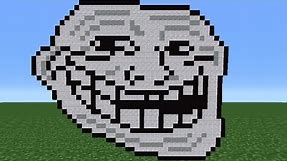 Minecraft Tutorial: How To Make A Trollface