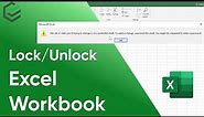 2022 How to Lock/Unlock Excel Sheet✔ How to Unlock Excel Sheet for Editing