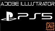 PS5 logo | adobe illustrator