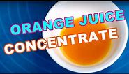 Orange Juice Concentrate Home Made