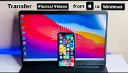 Transfer Data from iPhone to Laptop | How to share photo/videos from iPhone to windows laptop