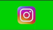 Instagram 3D Logo | Green Screen Background