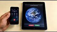 Apple iPhone 5 vs iPad 2010 Incoming Call & Outgoing Call