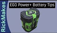 EGO Power+ Battery Tips