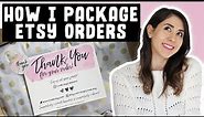 How I Package My Etsy Orders (Cute Packaging Ideas)!