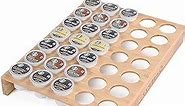 BamBoo k cup holder Drawer or Countertop k cup Organizer Coffee Pod Holder Hold 35 Coffee Pod Storage Kcup coffee pods holder for coffee station Office and Kitchen k cup storage