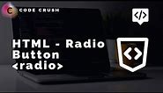 Radio button in HTML | How to create radio button in HTML