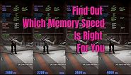 RAM speed comparison gaming (2666 vs 3200 vs 3600 vs 4000) 12th gen i5 12400
