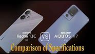 Xiaomi Redmi 13C 5G vs. Sharp Aquos V7 Plus: A Comparison of Specifications