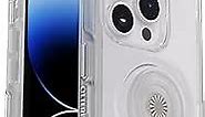 OtterBox iPhone 14 Pro Max (ONLY) Otter + Pop Symmetry Series Clear Case - CLEAR , integrated PopSockets PopGrip, slim, pocket-friendly, raised edges protect camera & screen