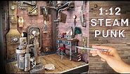 DIY handmade Steampunk factory • 1:12 diorama