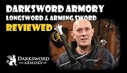 DARKSWORD ARMORY: Two-handed medieval sword & new sword, the 'Squire' REVIEWED