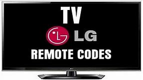 Remote Control Codes For LG TVs | Remote Codes For LG TVs