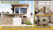 Modern House Design Idea (6x10 meters on 100sqm lot)