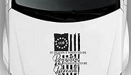 We The People Decal 1776 Distressed American Flag US Constitution Sticker It Doesn't Need to be Rewritten Car Sticker Patriotic USA Flag Waterproof Bumper Stickers for Car, Truck, SUV. (L#, Black)