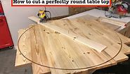 How to make a perfectly round table top (using a router)
