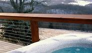 The best way to take in the current winter landscape in Buffalo River Country is by hot tub ❄️ learn more about our cabins at www.buffaloriver.com | Buffalo Outdoor Center