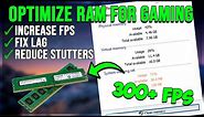 How To Optimize RAM/Memory For Gaming - Boost FPS & Reduce LAG 2020