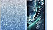 MILPROX Case Compatible for iPhone 11, Bling Sparkly Glitter Luxury Shiny Sparker Shell, Protective 3 Layer Hybrid Anti-Slick Slim Soft Cover for iPhone 11 6.1 inch (2019)-Blue Gradient