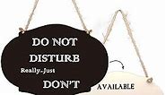 Do Not Disturb Door Hanger Sign, Double-Sided Wooden Do Not Disturb Signs for Offices, Homes, Clinics, Hotels and Yoga Studio…