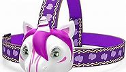 Ausemku Unicorn LED Headlamp-Unicorn Headlamp for Kids Camping Accessories,Unicorn Toy Head Lamp Flashlight for Boys,Girls or Adults,Apply to Running,Camping,Hiking,Reading and Party.