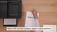 Amazon Basics Multipurpose Copy Printer Paper, 20 Pound, White, 96 Brightness, 8.5 x 11 Inch, 1 Ream , 500 Sheets Total