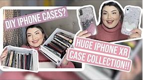 HUGE IPHONE XR CASE COLLECTION 2021 (SHEIN, CASEMATE, LUME, OTTERBOX, DIY PHONE CASE)