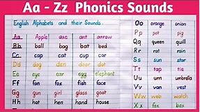 Phonics Sounds a to z | phonics | Phonics Sounds of alphabets | How to read words | Eng Teach