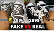 HOW TO SPOT FAKE CONVERSE ALL STAR - FAKE vs ORIGINAL COMPARISON | Best Budget Sneakers For College