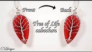 Double sided tree of life cabochon tutorial