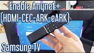 Samsung TV: How to Enable HDMI-CEC-ARK-eARK (Anynet+) AU8000 Series
