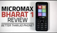 Micromax Bharat 1 Review | 4G Feature Phone with WhatsApp, Wi-Fi Hotspot