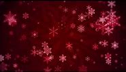 Free Christmas Cheer Red Snowflakes Motion Background