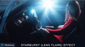 How to Create Starburst Effect in Photoshop - Making Realistic Lens Flare Tutorial