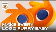 Make Every Logo Furry EASY with Blender