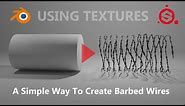 A Simple way to create barbed wires using textures - blender and substance painter