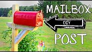How to Build and Install a Mailbox Post for Mail or for Garden Storage