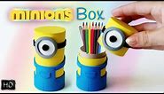 How to make : Minions box from cardboard ( PENCİL HOLDER )